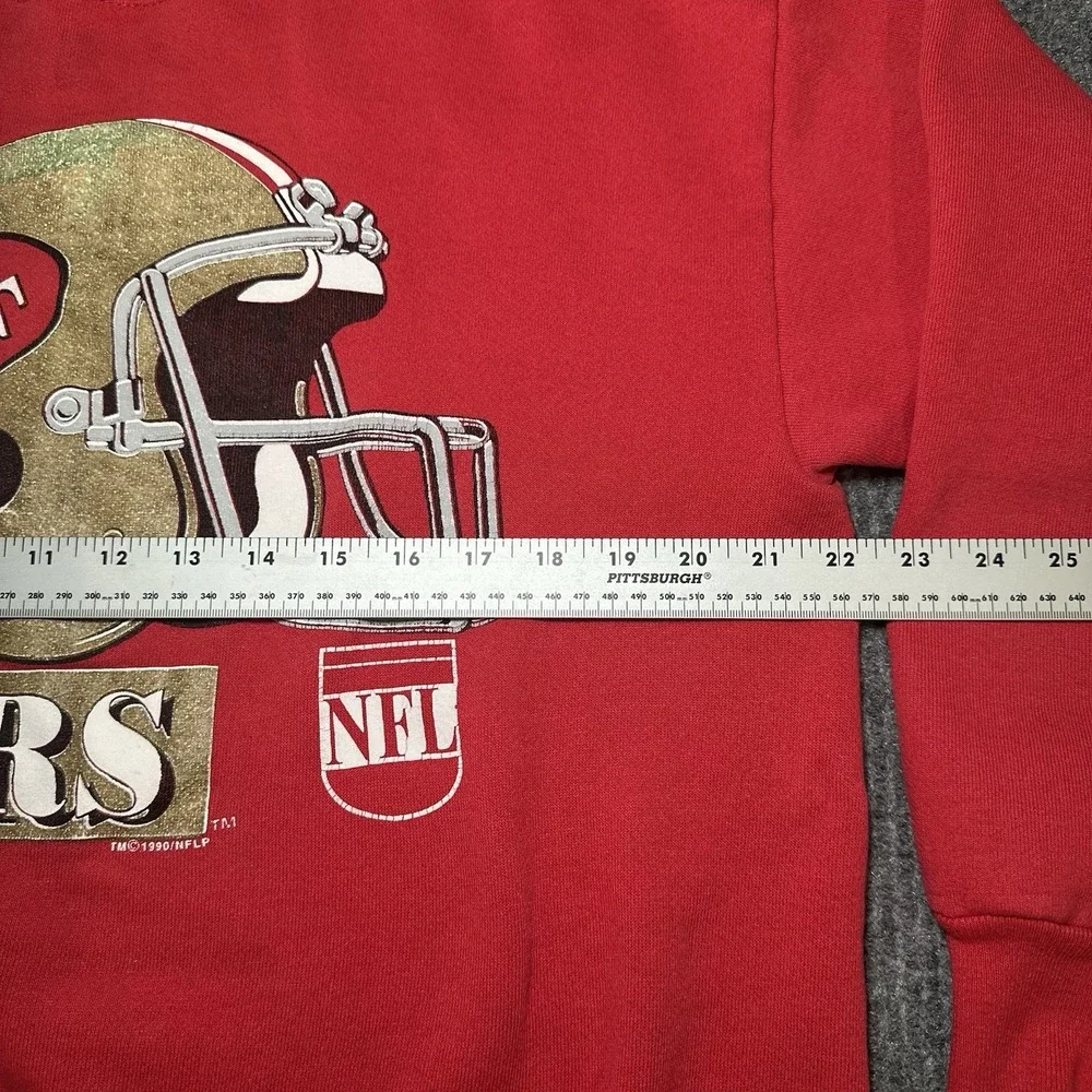 San Francisco 49ers Sweatshirt Size Large Crew NFL Vtg 90s Made In‎ USA